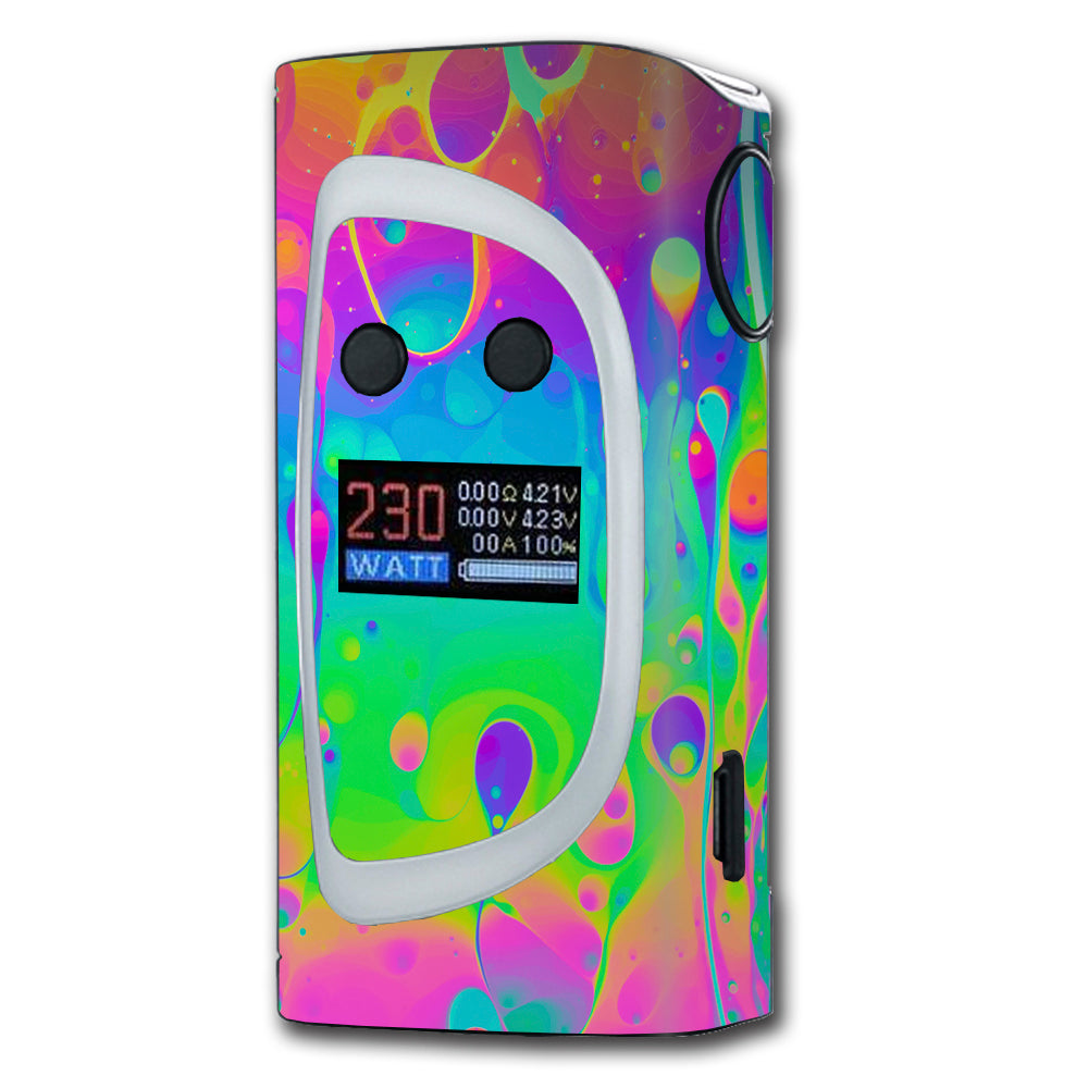 Skin Decal for Sigelei Kaos Spectrum 230W Vape / trippy tie die colors dripping lava itsaskin.com Skin Decal for Sigelei Kaos Spectrum 230W Vape / trippy tie die colors dripping lava itsaskin.com