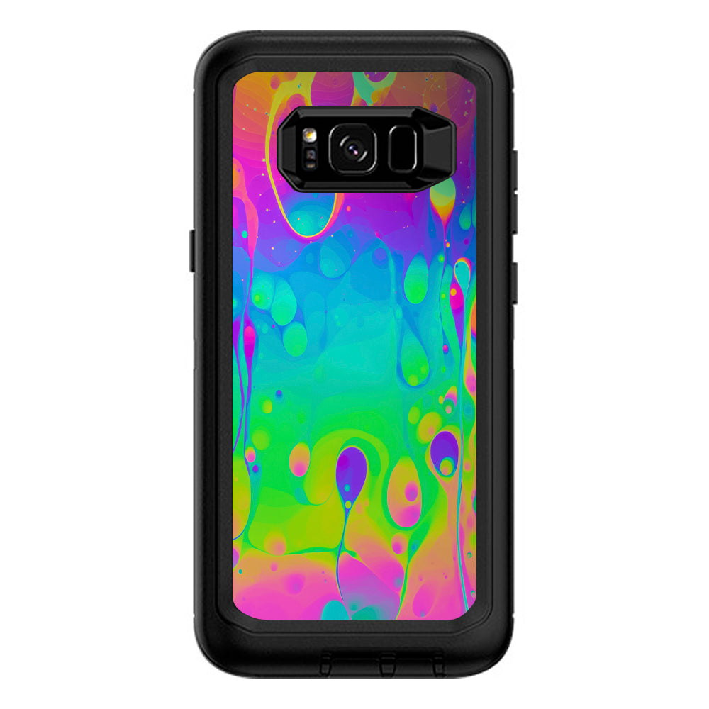  Trippy Tie Die Colors Dripping Lava Otterbox Defender Samsung Galaxy S8 Plus Skin