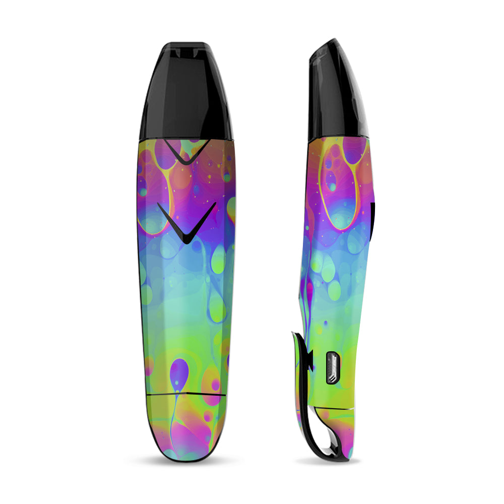 Skin Decal for Suorin Vagon  Vape / trippy tie die colors dripping lava