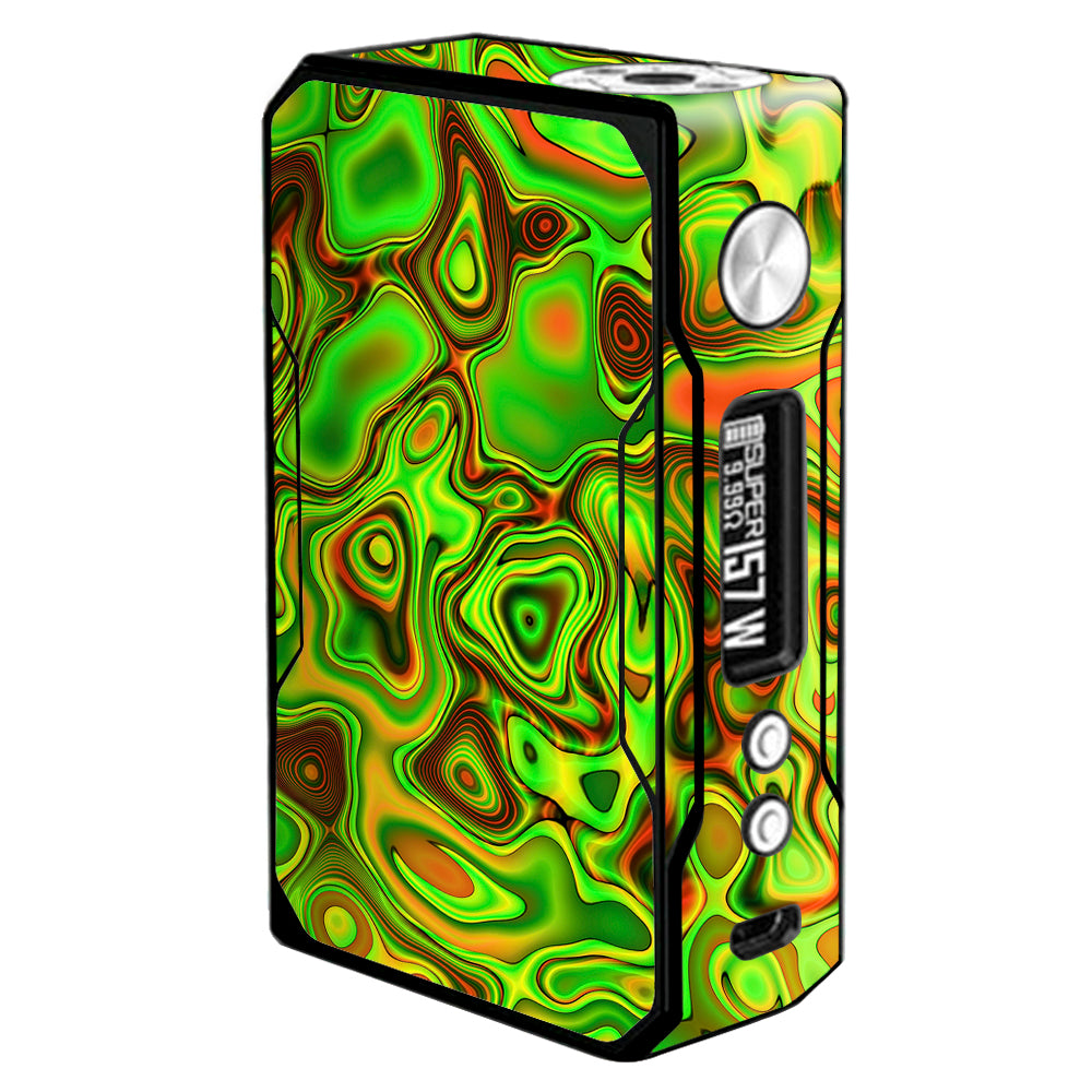 Green Glass Trippy Psychedelic Voopoo Drag 157w Skin