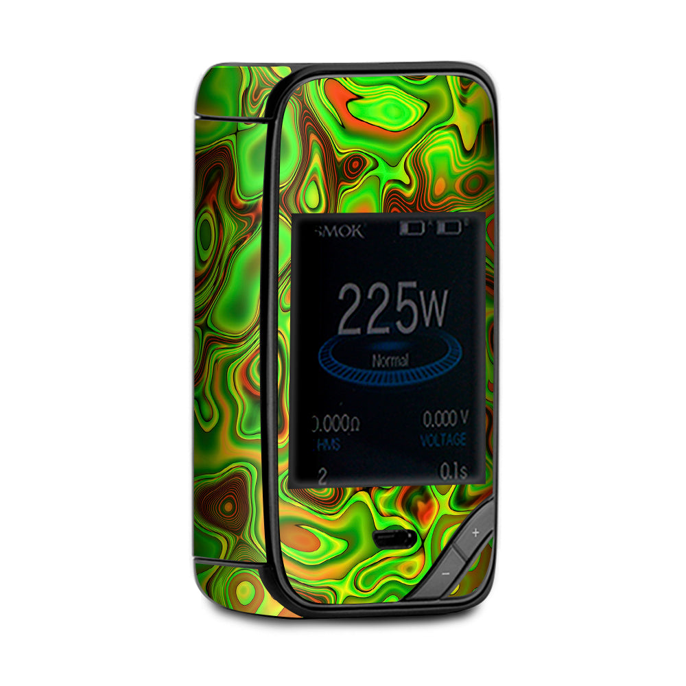  Green Glass Trippy Psychedelic X-Priv Smok Skin