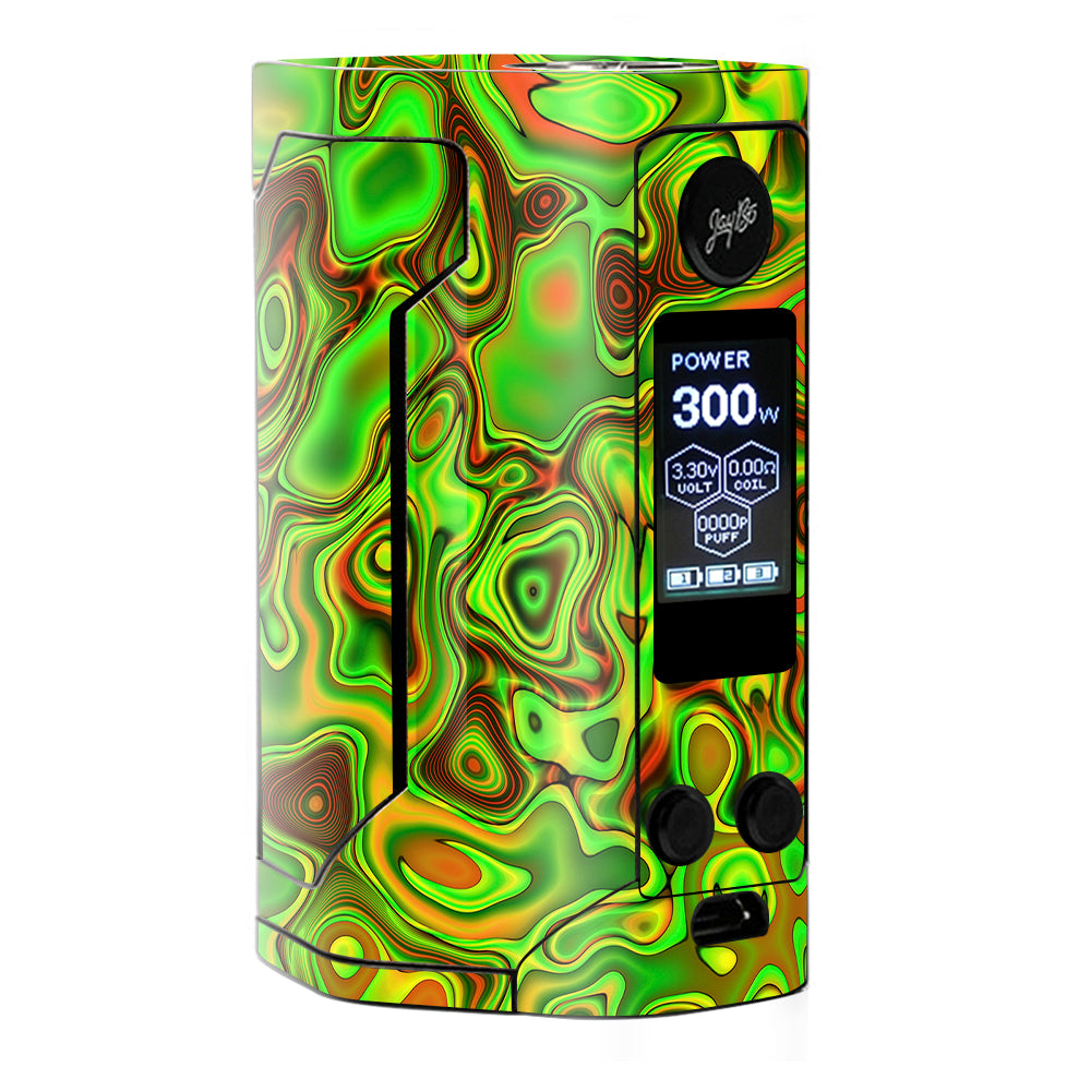 Skin Decal for Wismec Reuleaux RX Gen 3 Vape / green glass trippy psychedelic itsaskin.com Skin Decal for Wismec Reuleaux RX Gen 3 Vape / green glass trippy psychedelic itsaskin.com