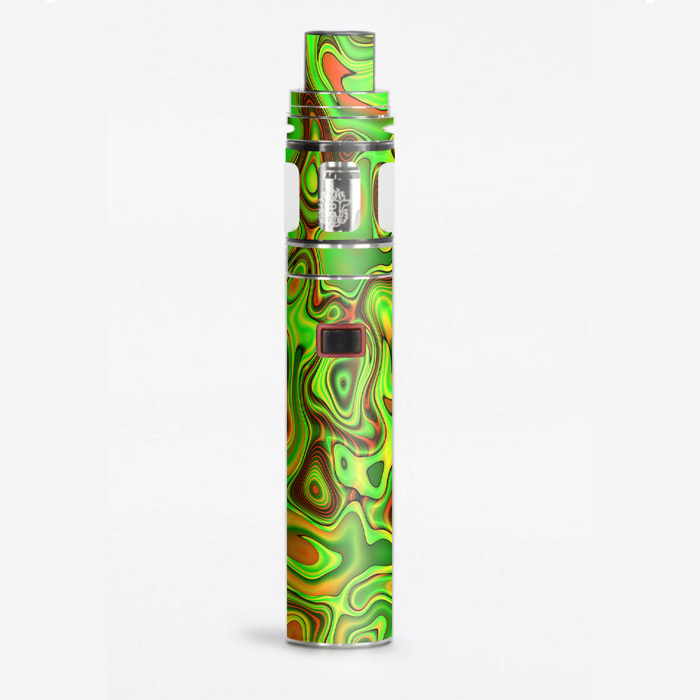  Green Glass Trippy Psychedelic Smok Stick X8 Skin