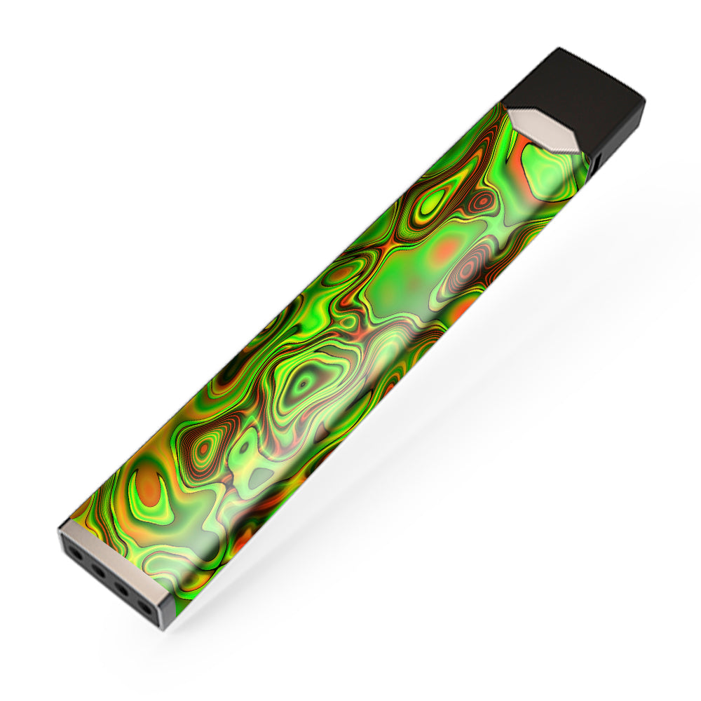  Green Glass Trippy Psychedelic JUUL Skin