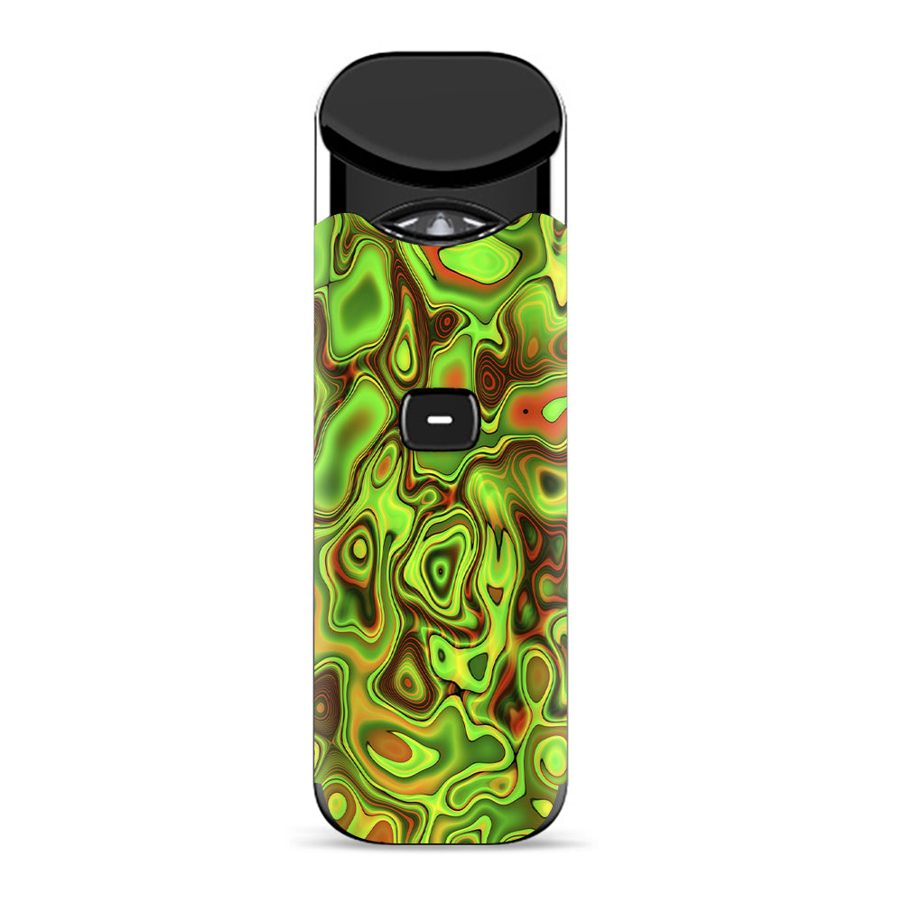  Green Glass Trippy Psychedelic Smok Nord Skin