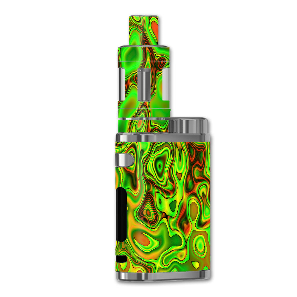  Green Glass Trippy Psychedelic eLeaf iStick Pico 75w Skin