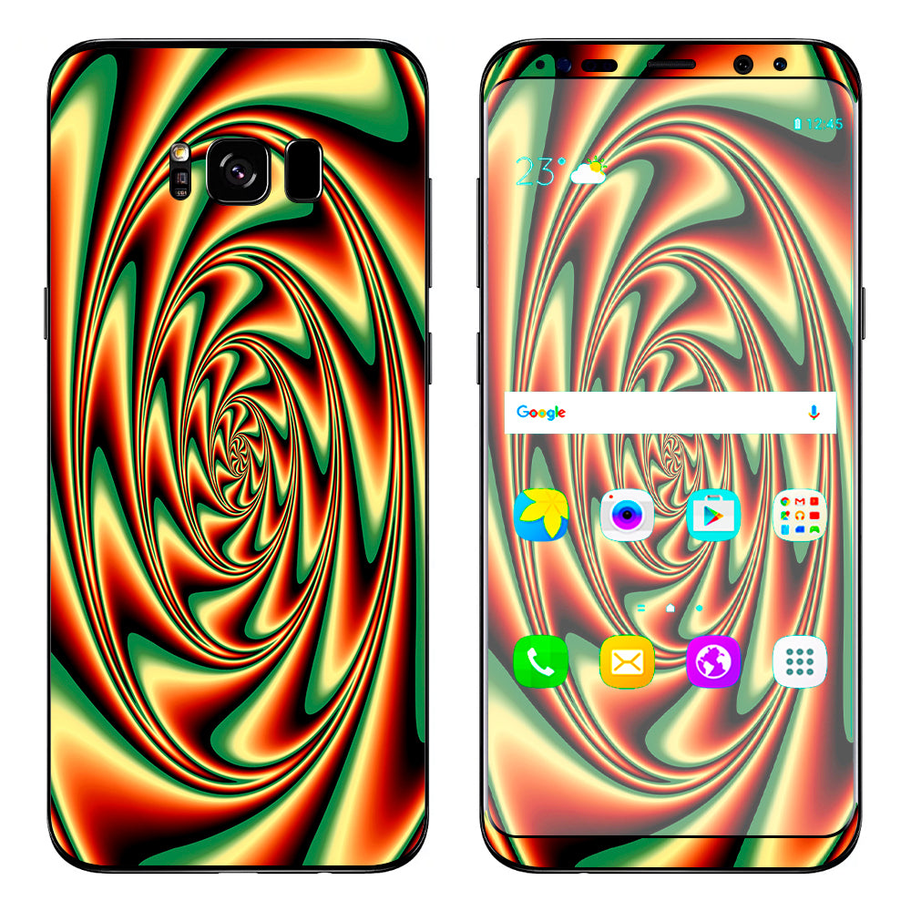  Trippy Motion Moving Swirl Illusion Samsung Galaxy S8 Skin