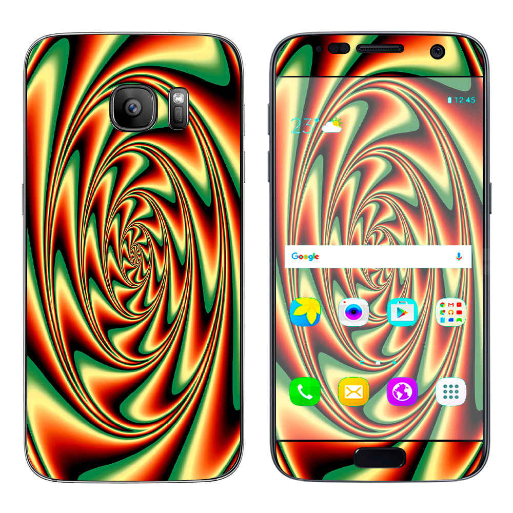  Trippy Motion Moving Swirl Illusion Samsung Galaxy S7 Skin
