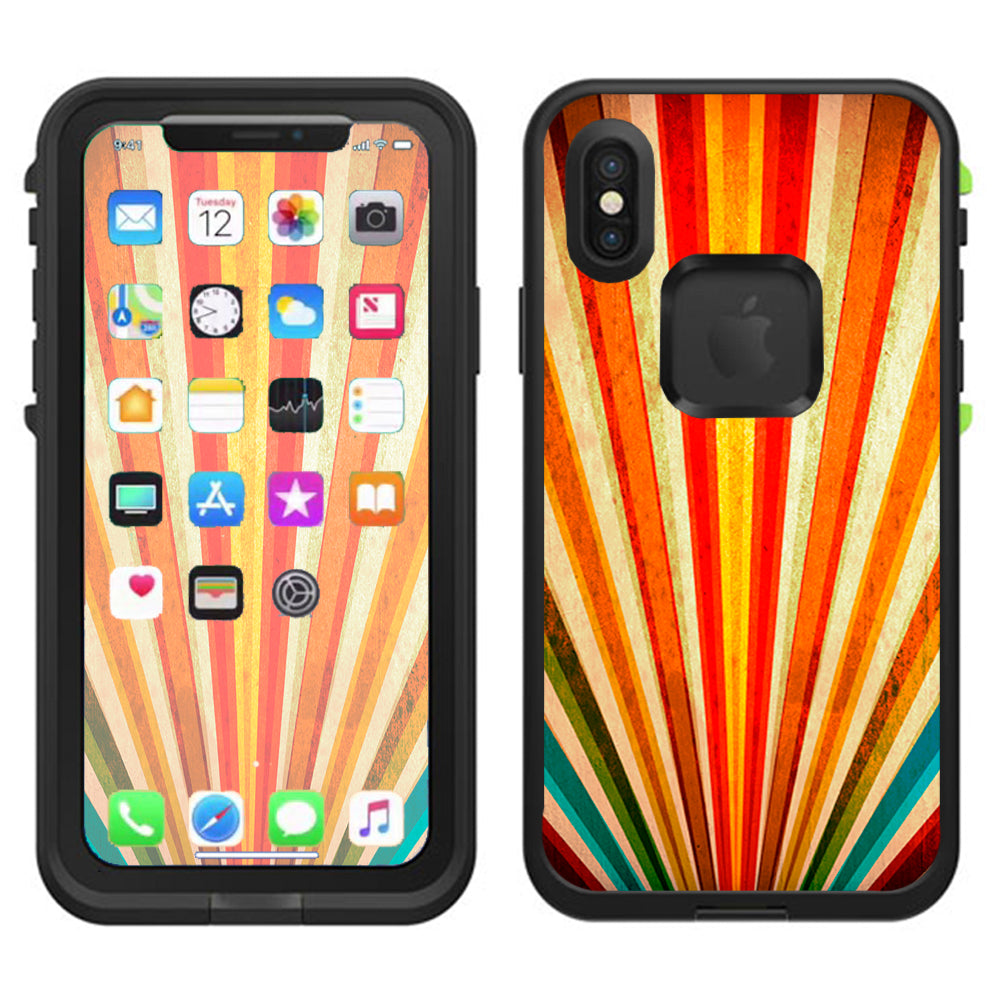  Sunbeams Colorful Lifeproof Fre Case iPhone X Skin