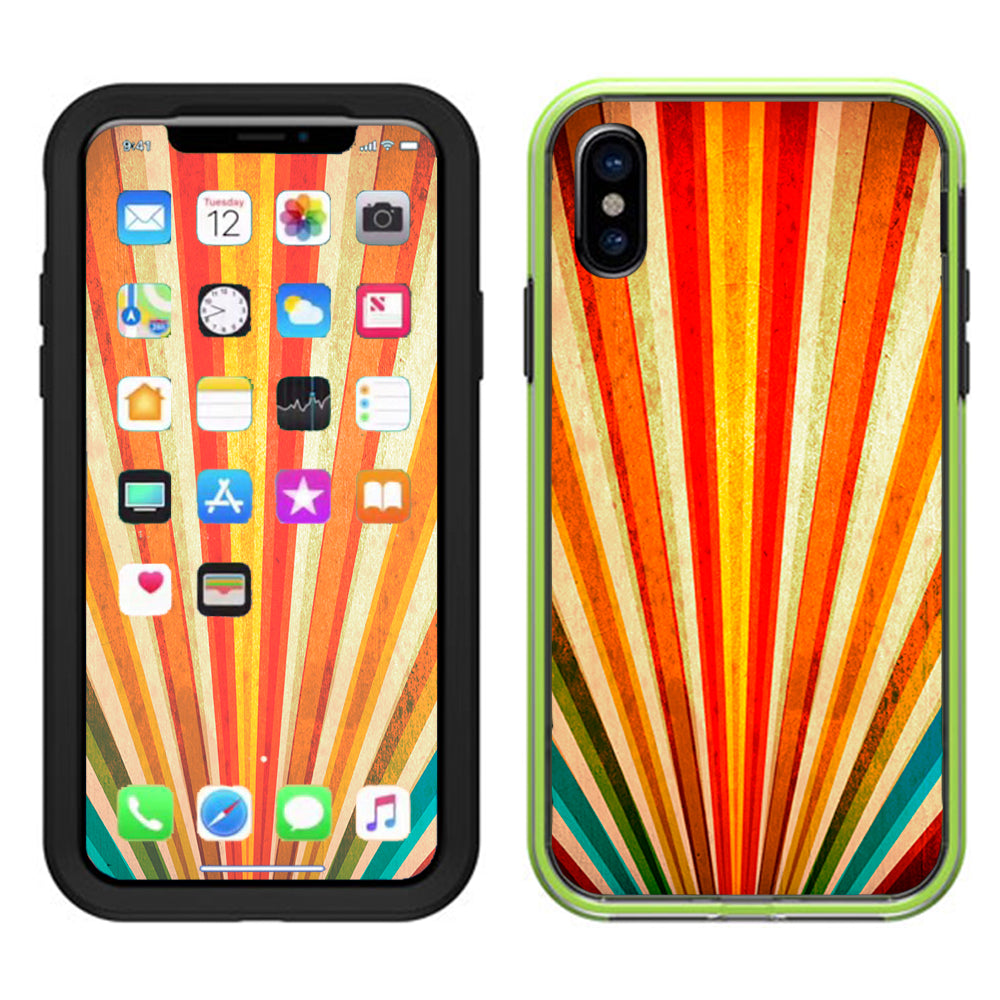  Sunbeams Colorful Lifeproof Slam Case iPhone X Skin