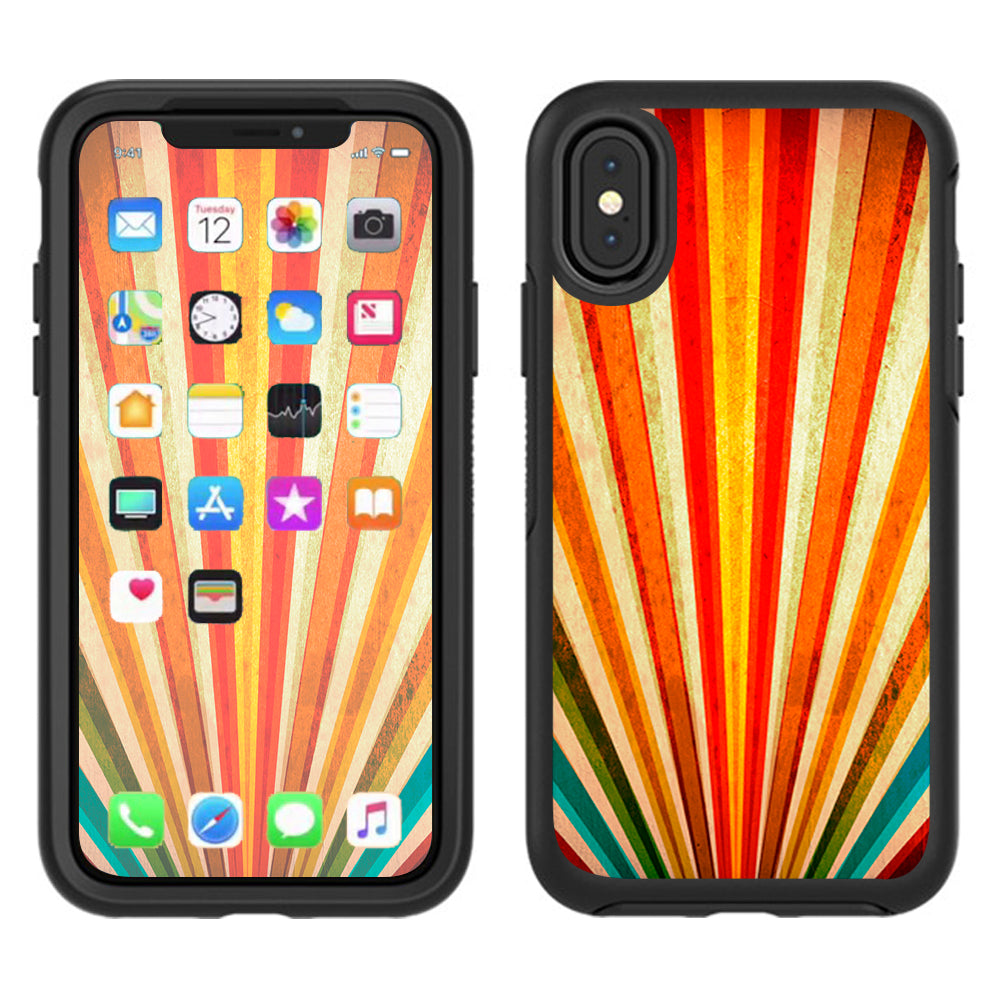  Sunbeams Colorful Otterbox Defender Apple iPhone X Skin