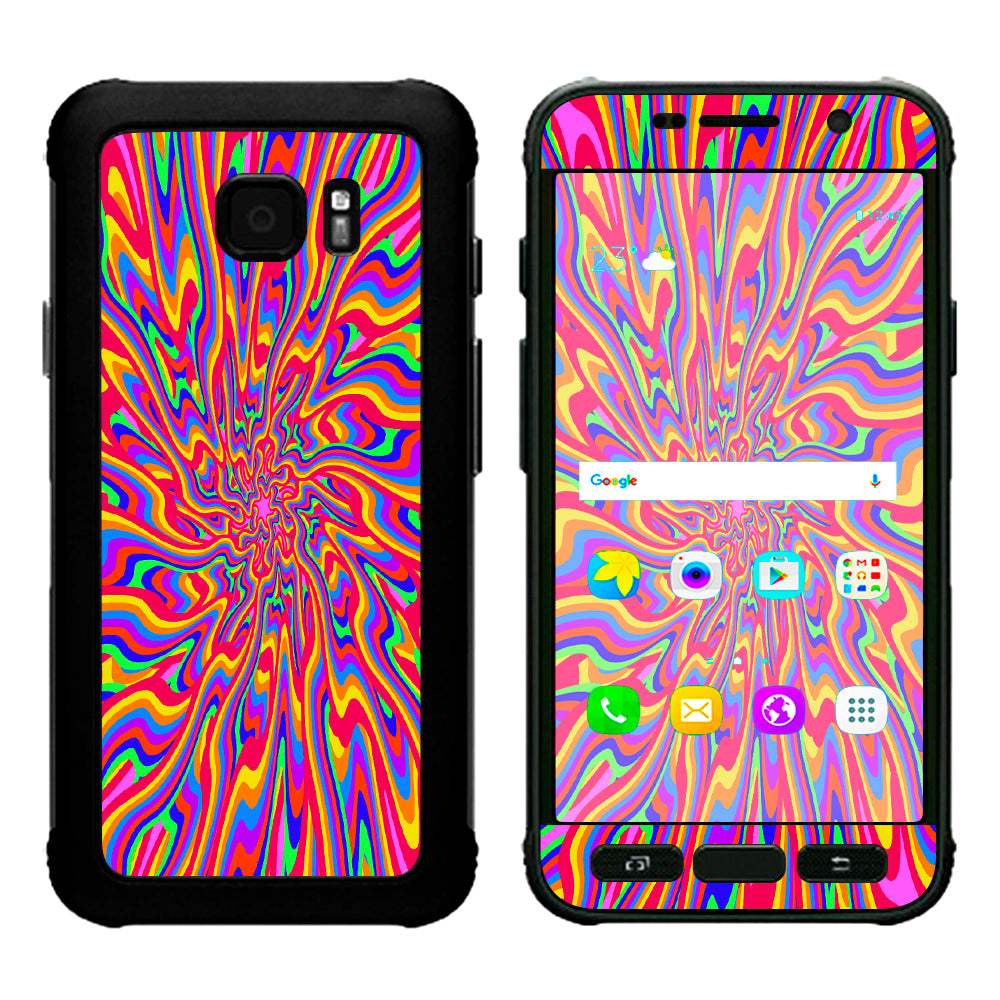  Optical Illusion Colorful Holographic Samsung Galaxy S7 Active Skin