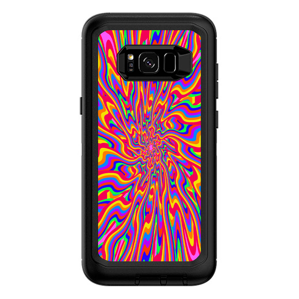 Optical Illusion Colorful Holographic Otterbox Defender Samsung Galaxy S8 Plus Skin