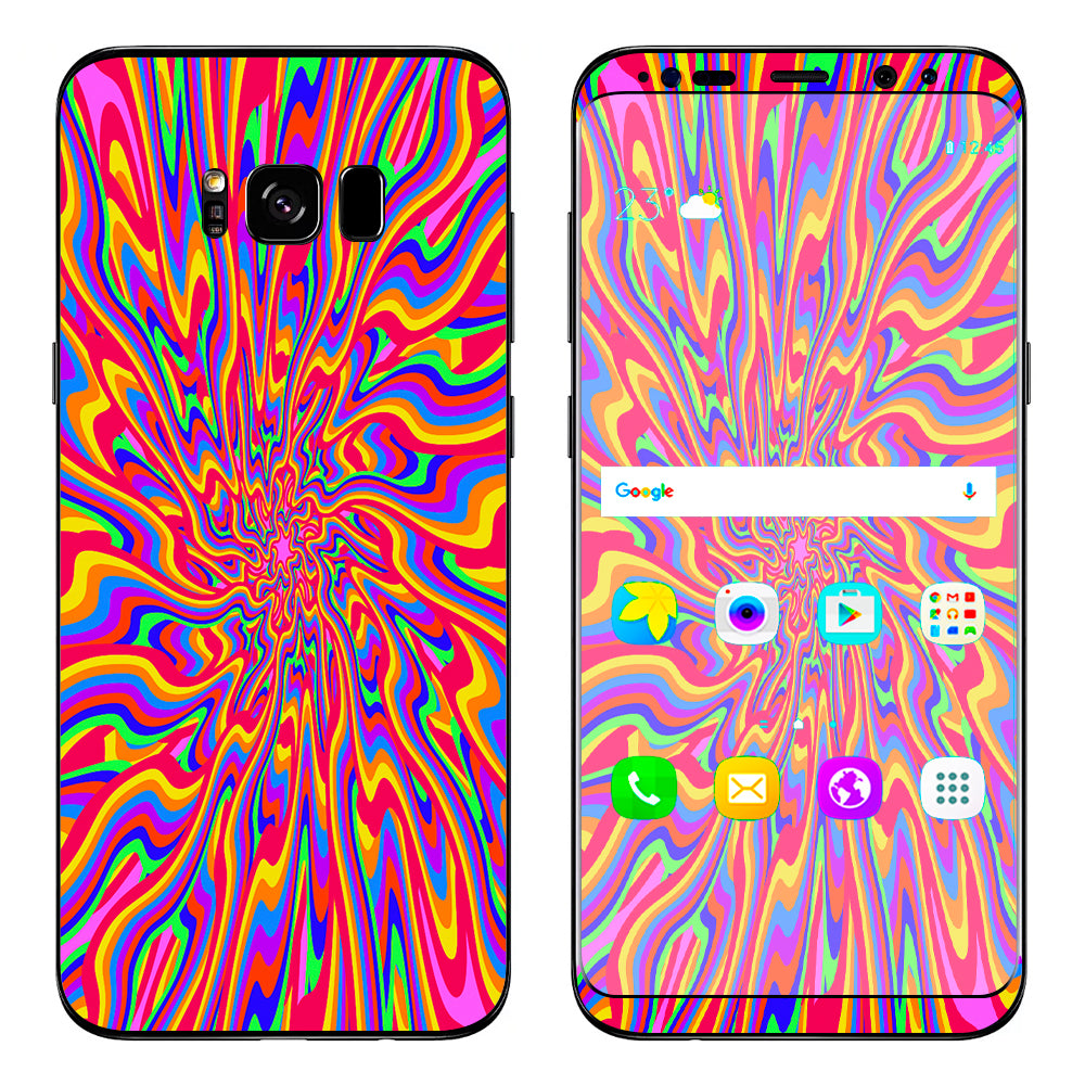  Optical Illusion Colorful Holographic Samsung Galaxy S8 Skin