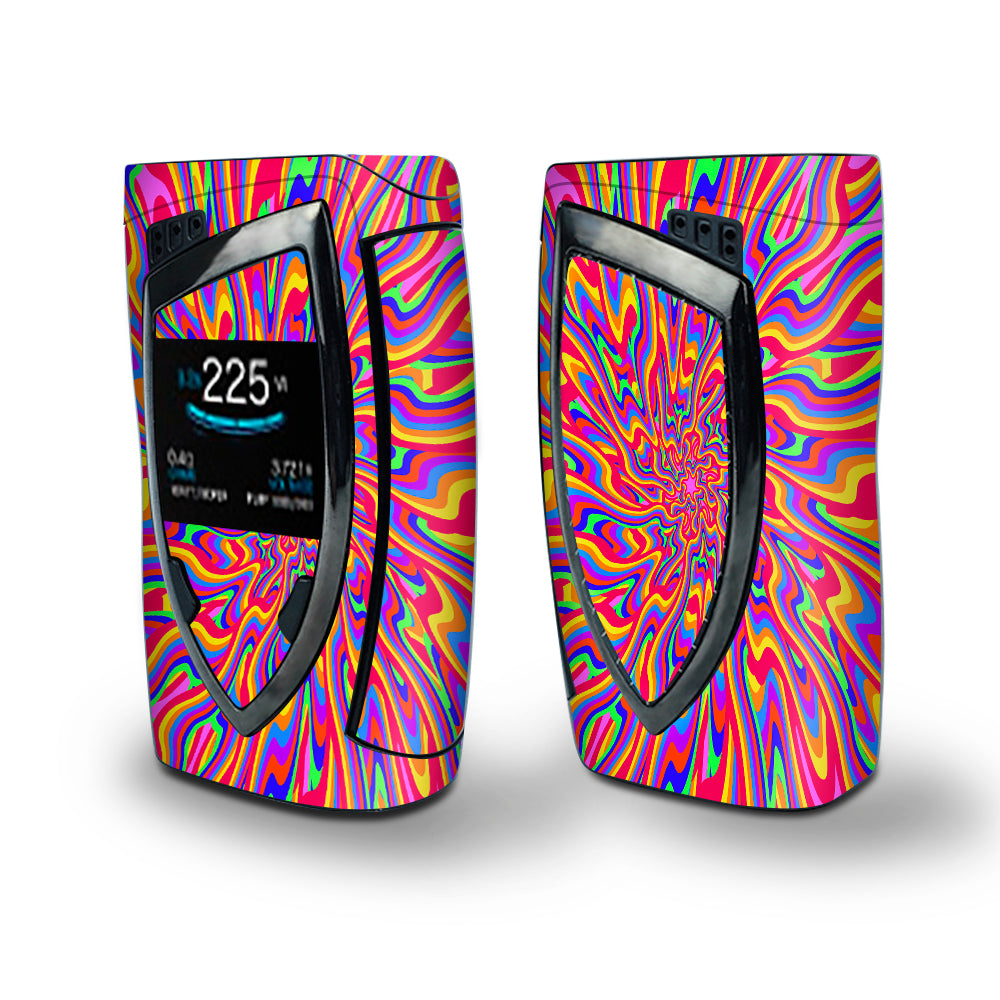 Skin Decal Vinyl Wrap for Smok Devilkin Kit 225w Vape (includes TFV12 Prince Tank Skins) skins cover / optical illusion colorful holographic