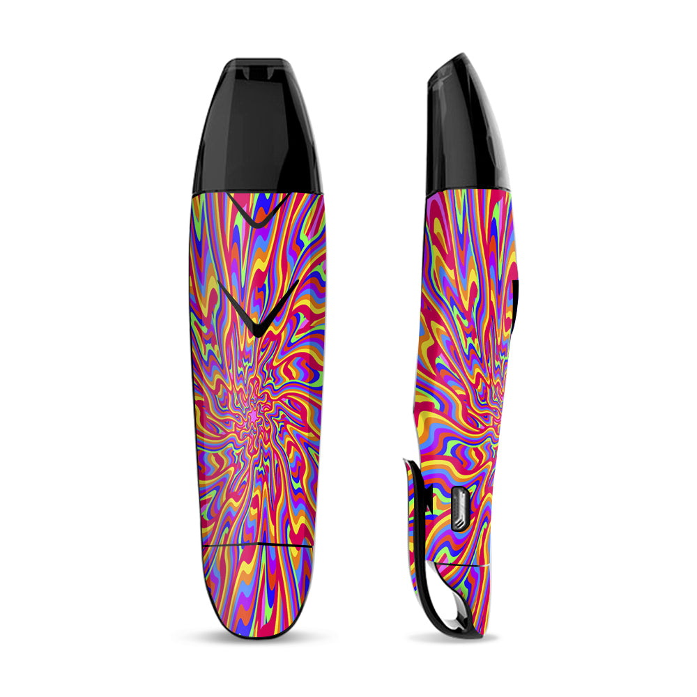 Skin Decal for Suorin Vagon  Vape / optical illusion colorful holographic