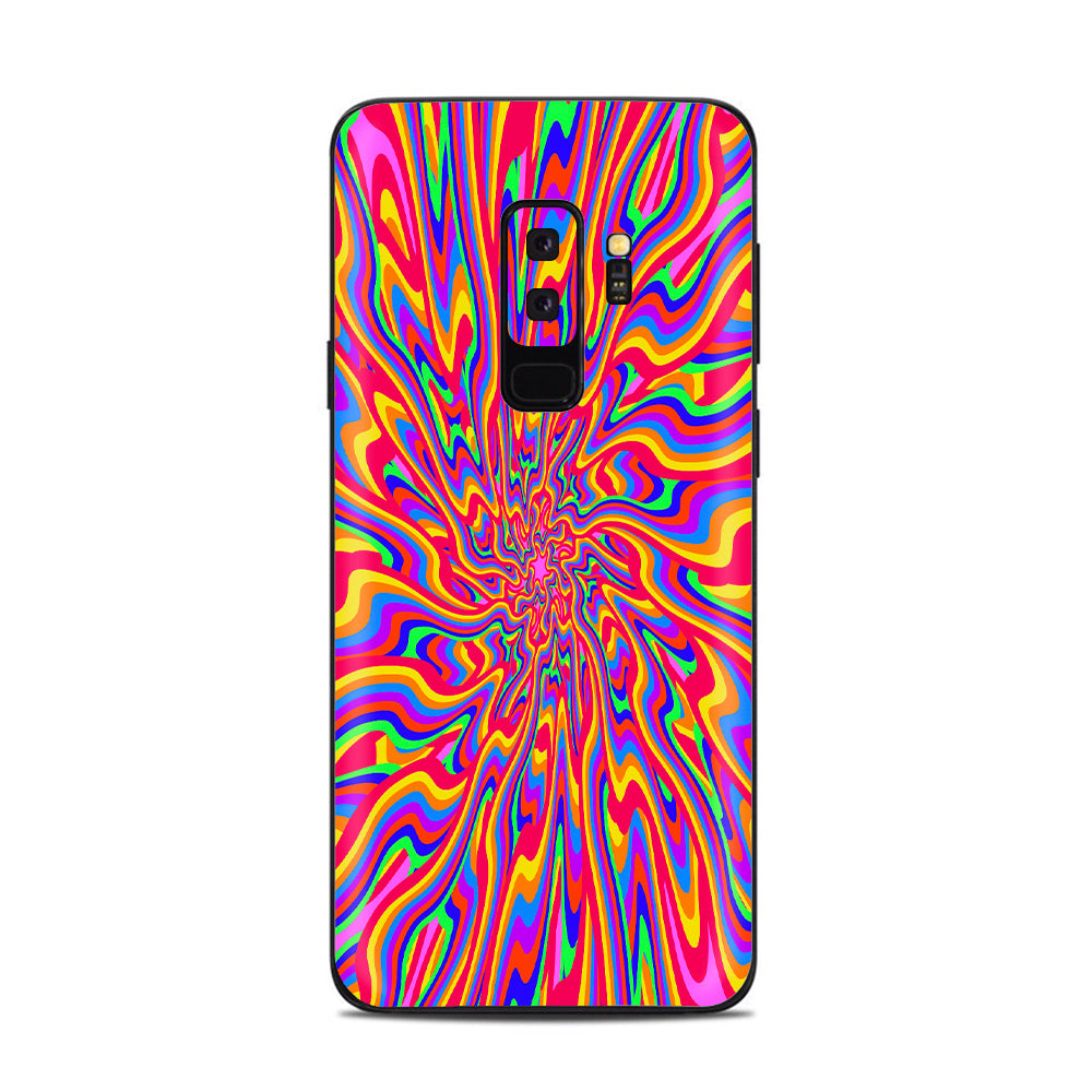  Optical Illusion Colorful Holographic Samsung Galaxy S9 Plus Skin