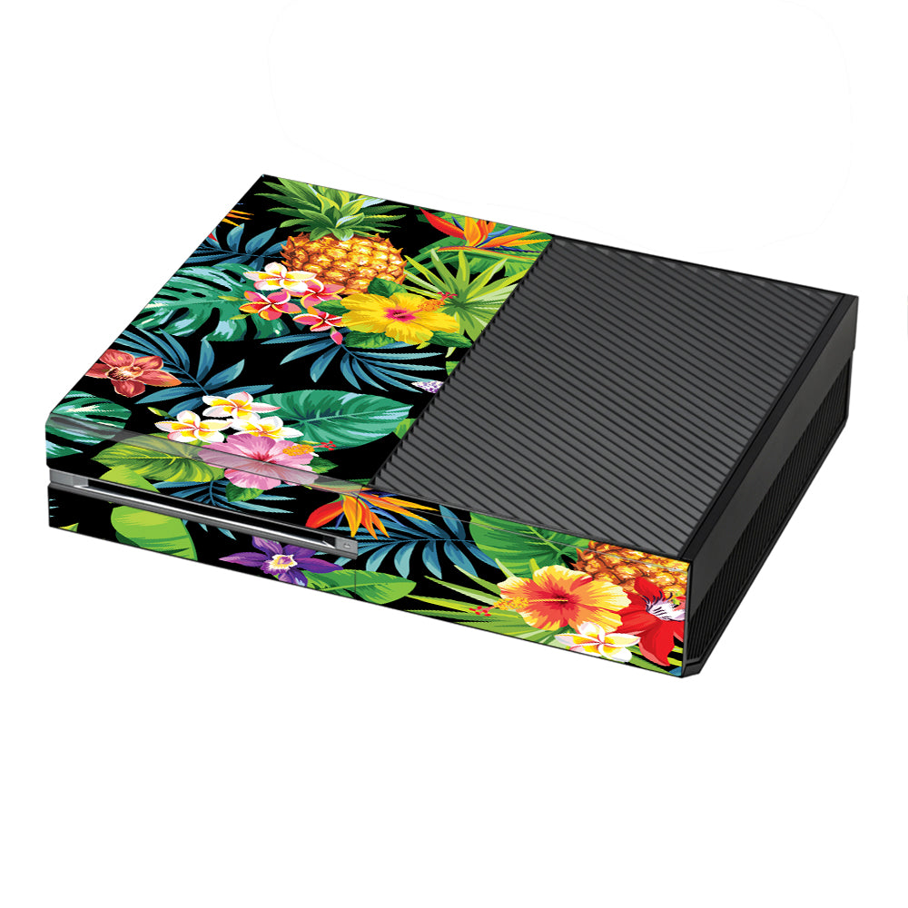  Tropical Flowers Pineapple Hibiscus Hawaii Microsoft Xbox One Skin