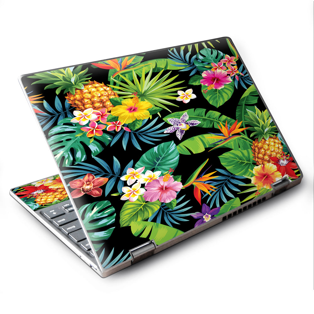 Tropical Flowers Pineapple Hibiscus Hawaii Lenovo Yoga 710 11.6" Skin