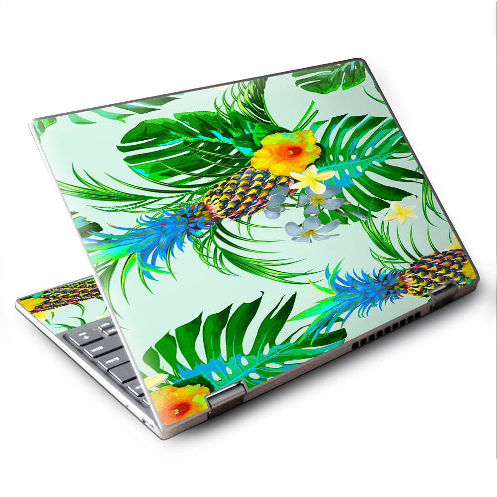  Tropical Floral Pattern Pineapple Palm Trees Lenovo Yoga 710 11.6" Skin