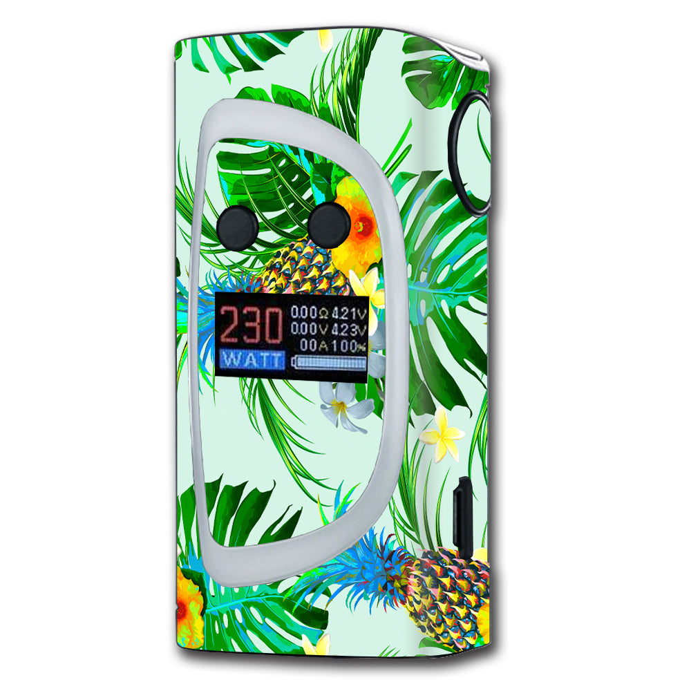  Tropical Floral Pattern Pineapple Palm Trees Sigelei Kaos Spectrum 230w Skin