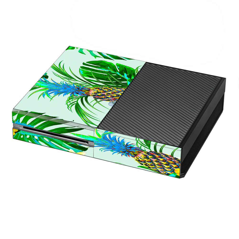  Tropical Floral Pattern Pineapple Palm Trees Microsoft Xbox One Skin