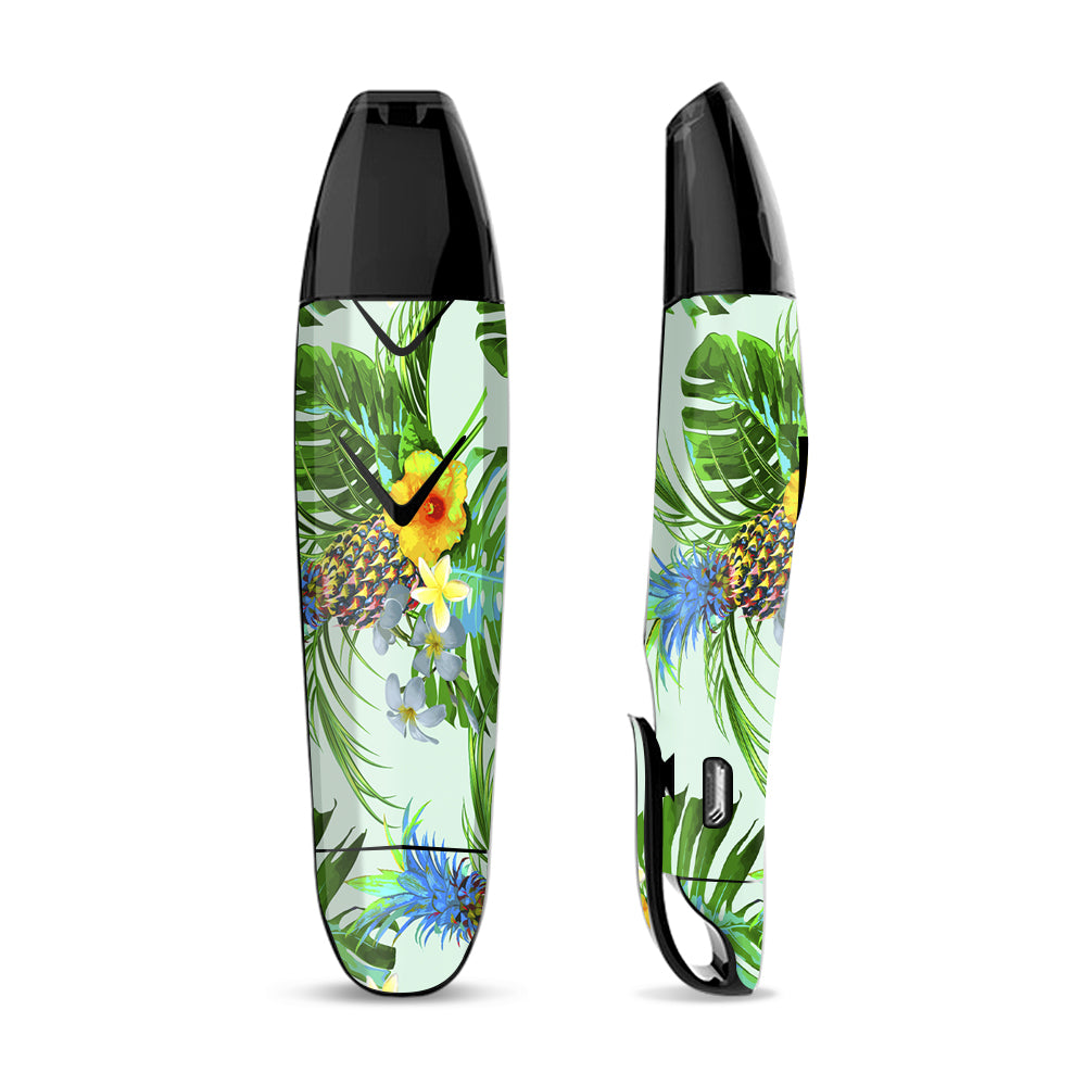 Skin Decal for Suorin Vagon  Vape / tropical floral pattern pineapple palm trees