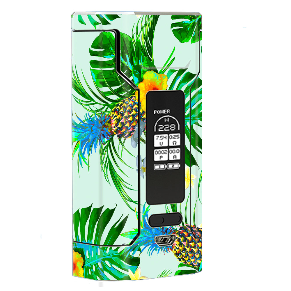  Tropical Floral Pattern Pineapple Palm Trees Wismec Predator 228W Skin