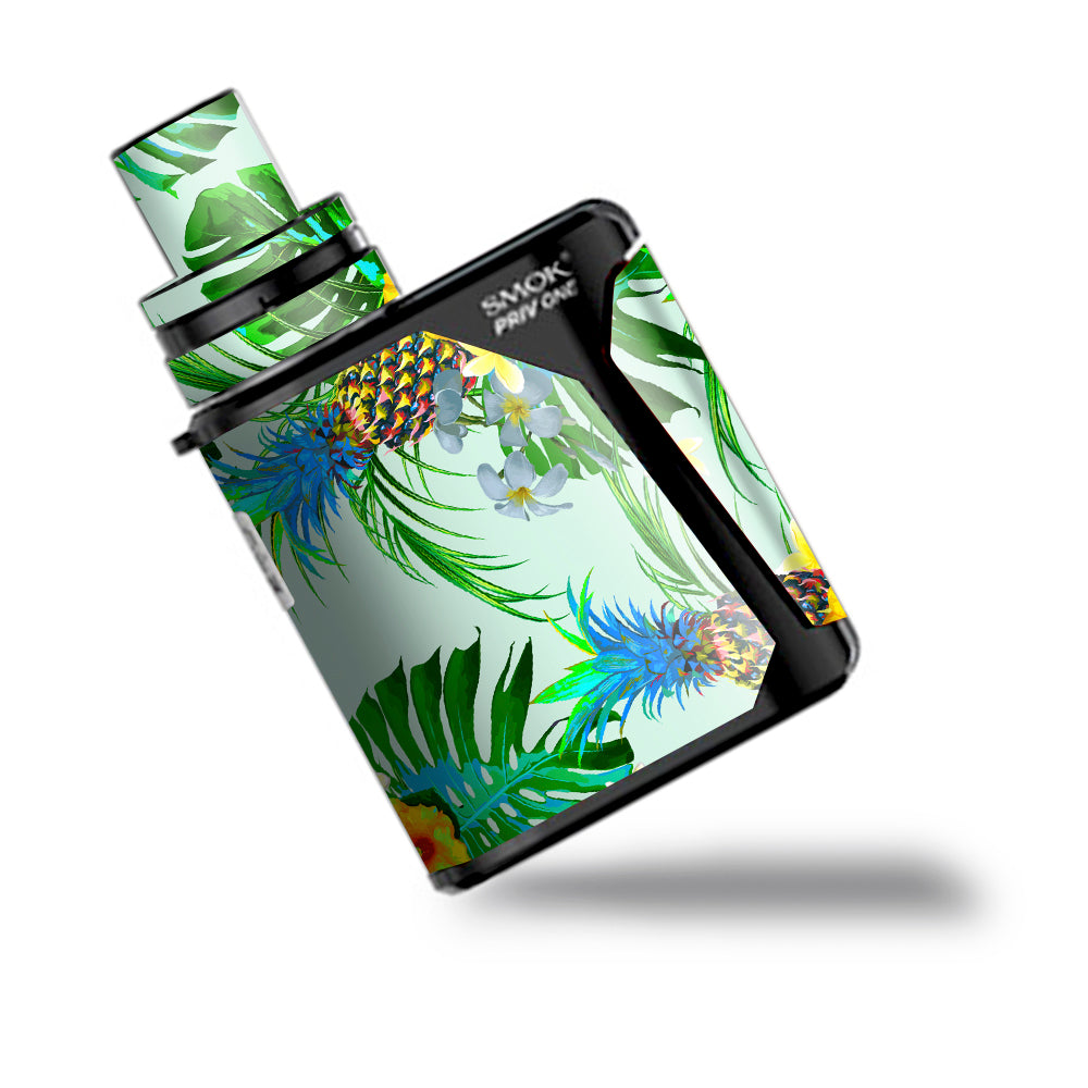  Tropical Floral Pattern Pineapple Palm Trees Smok Priv One Skin
