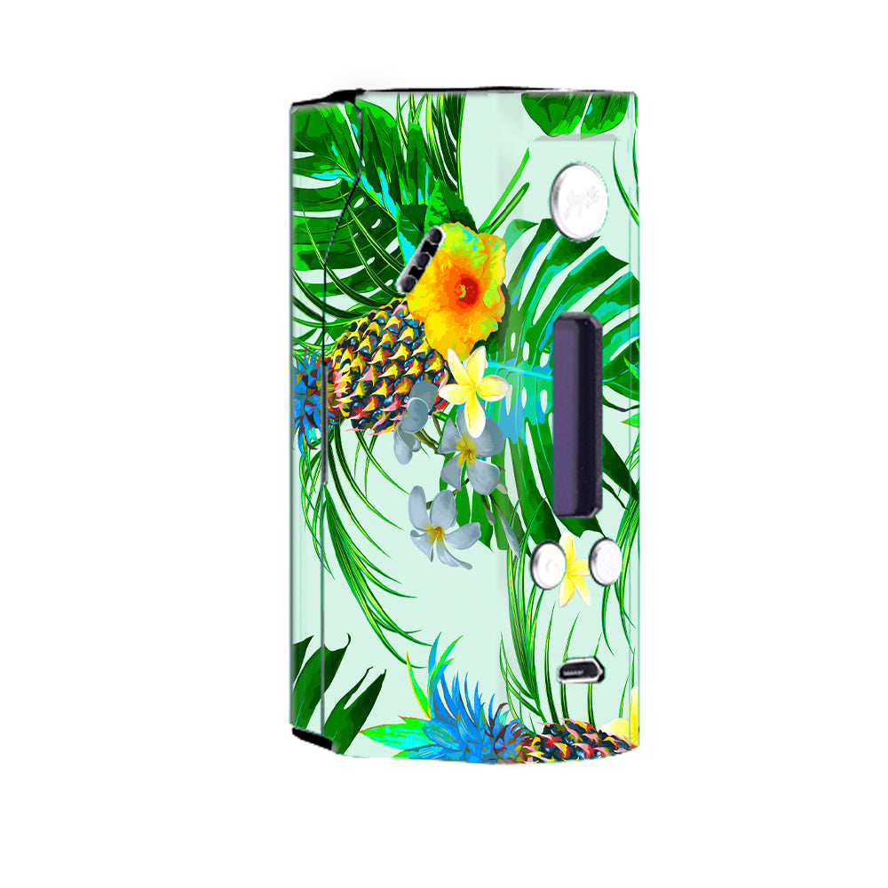  Tropical Floral Pattern Pineapple Palm Trees Wismec Reuleaux RX200 Skin