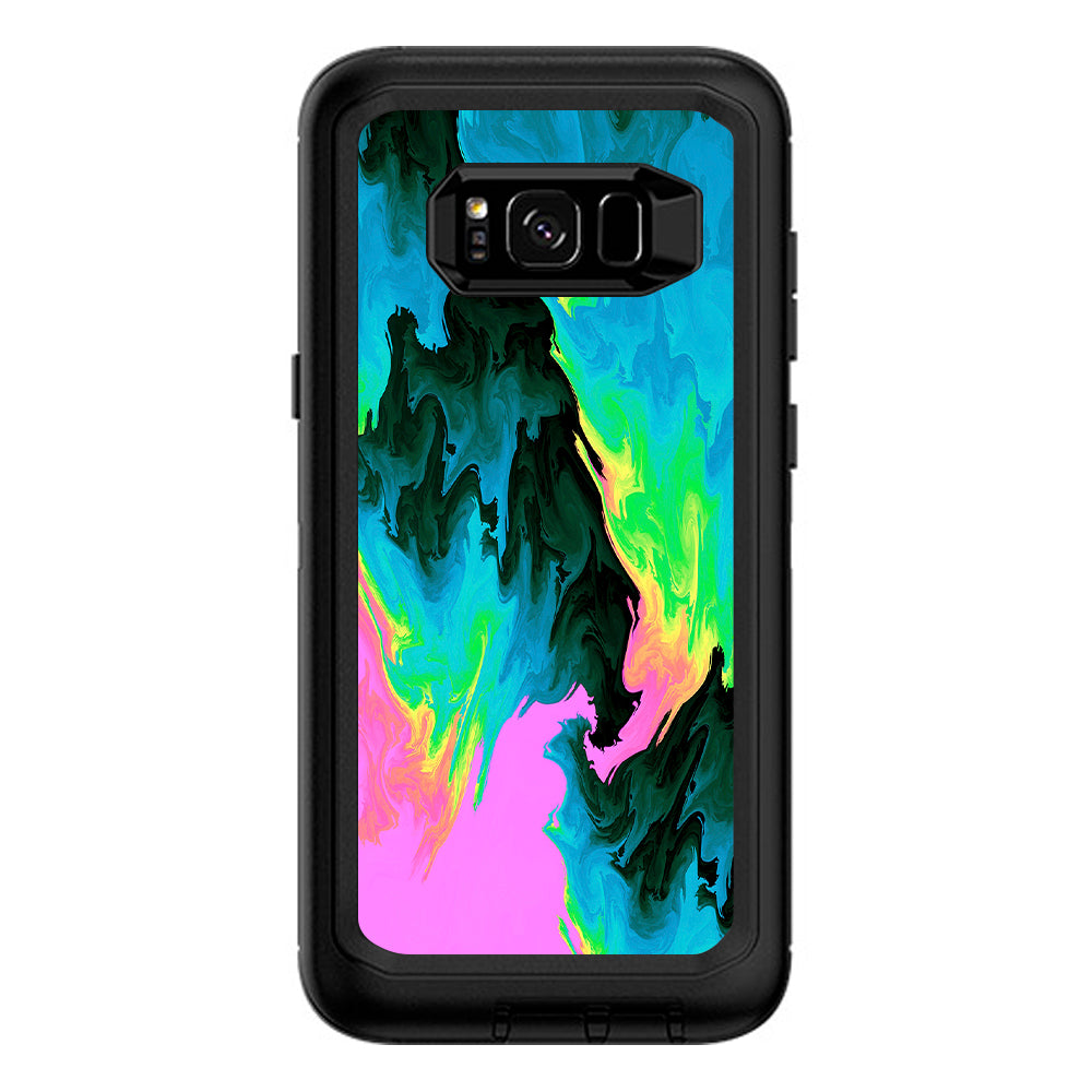  Water Colors Trippy Abstract Pastel Preppy Otterbox Defender Samsung Galaxy S8 Plus Skin