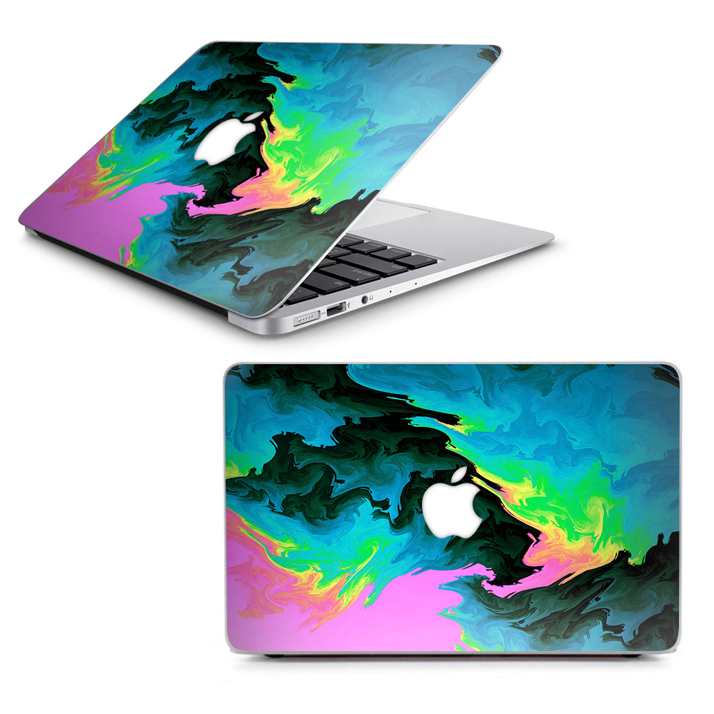  Water Colors Trippy Abstract Pastel Preppy Macbook Air 11" A1370 A1465 Skin