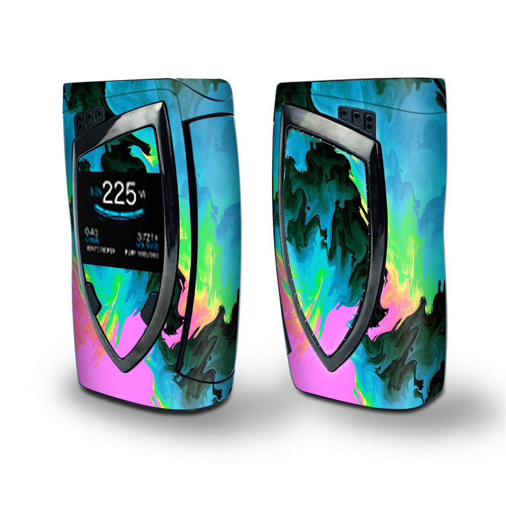 Skin Decal Vinyl Wrap for Smok Devilkin Kit 225w Vape (includes TFV12 Prince Tank Skins) skins cover / water colors trippy abstract pastel preppy