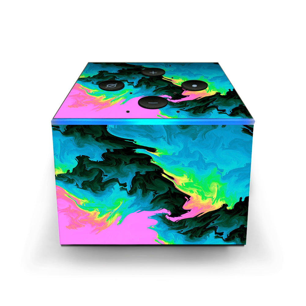  Water Colors Trippy Abstract Pastel Preppy Amazon Fire TV Cube Skin