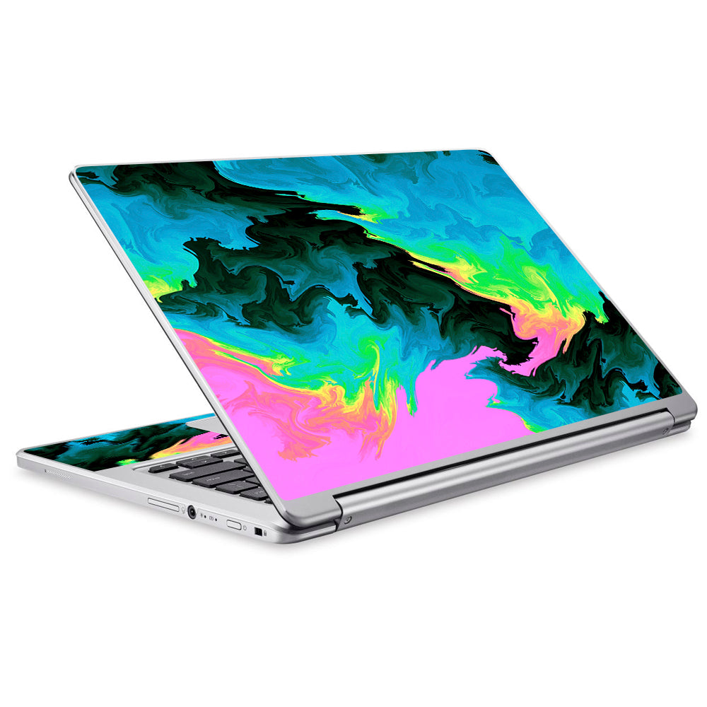  Water Colors Trippy Abstract Pastel Preppy Acer Chromebook R13 Skin