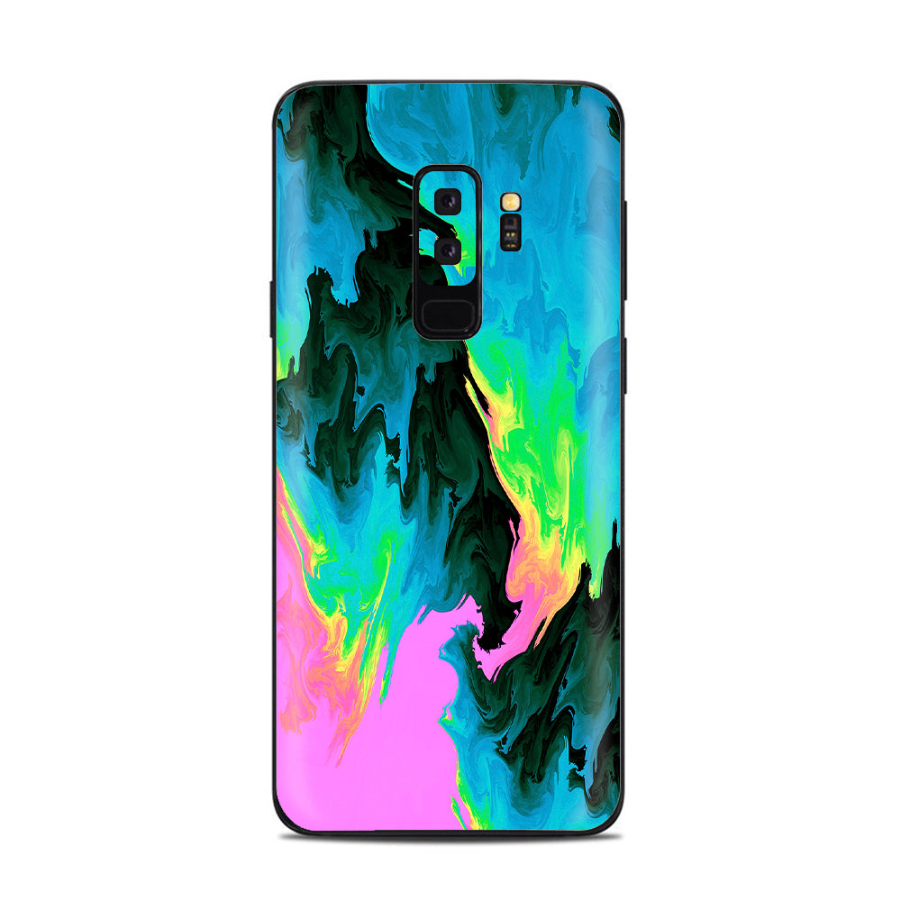  Water Colors Trippy Abstract Pastel Preppy Samsung Galaxy S9 Plus Skin