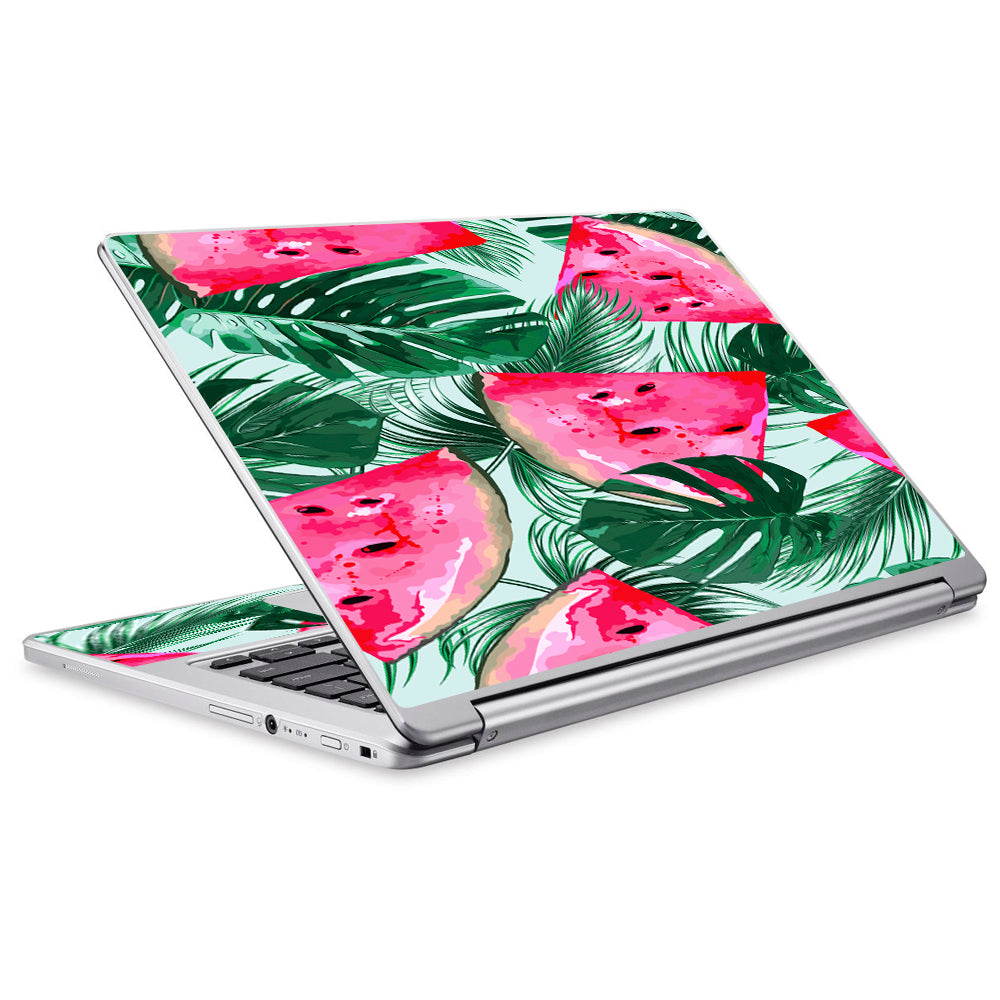  Watermelon Pattern Palm Acer Chromebook R13 Skin