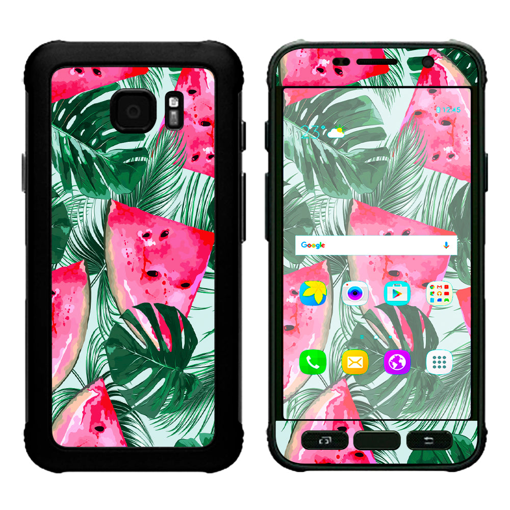  Watermelon Pattern Palm Samsung Galaxy S7 Active Skin