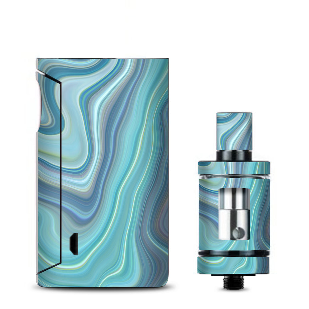  Blue Glass Marble Stone Geode Vaporesso Drizzle Fit Skin