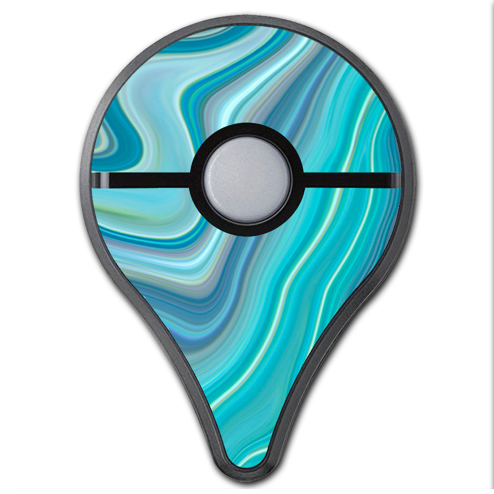  Blue Glass Marble Stone Geode Pokemon Go Plus Skin