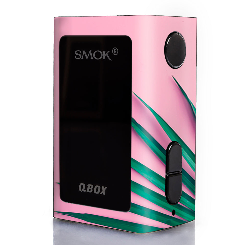  Pink Green Palm Frawns Smok Qbox 50w tc Skin