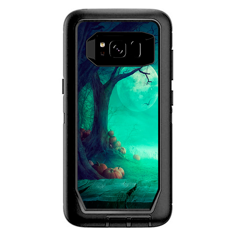  Halloween Tree Moon  Otterbox Defender Samsung Galaxy S8 Skin