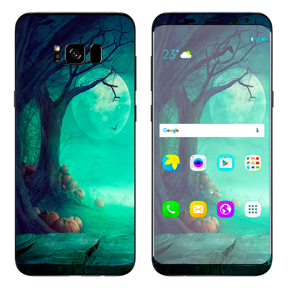  Halloween Tree Moon  Samsung Galaxy S8 Skin