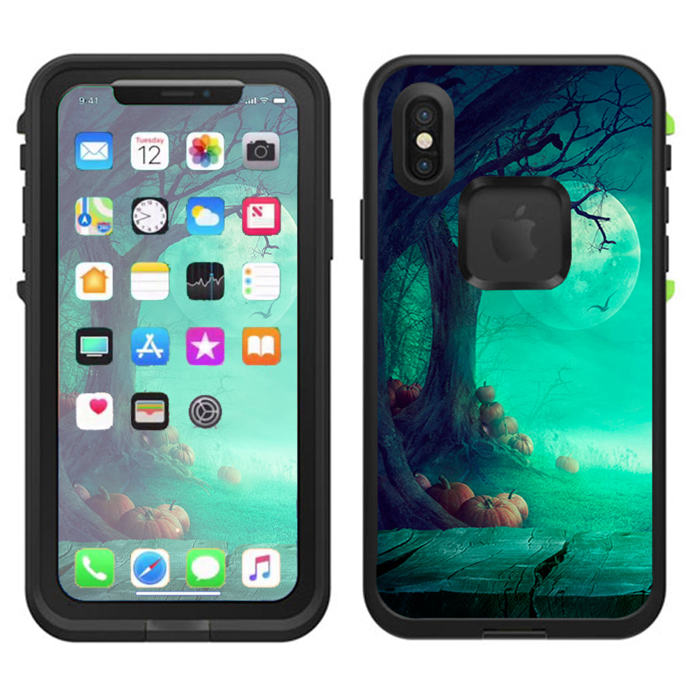  Halloween Tree Moon  Lifeproof Fre Case iPhone X Skin