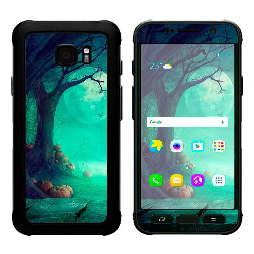  Halloween Tree Moon  Samsung Galaxy S7 Active Skin