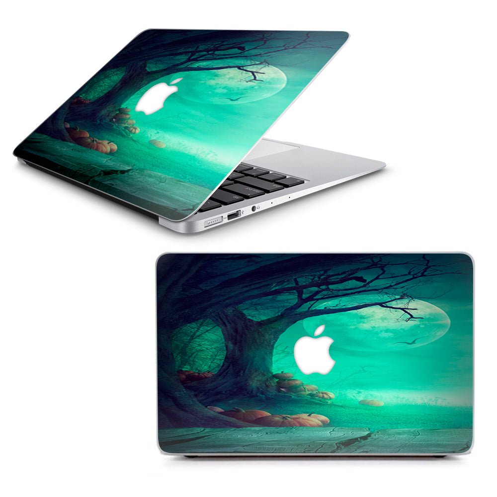  Halloween Tree Moon  Macbook Air 11" A1370 A1465 Skin