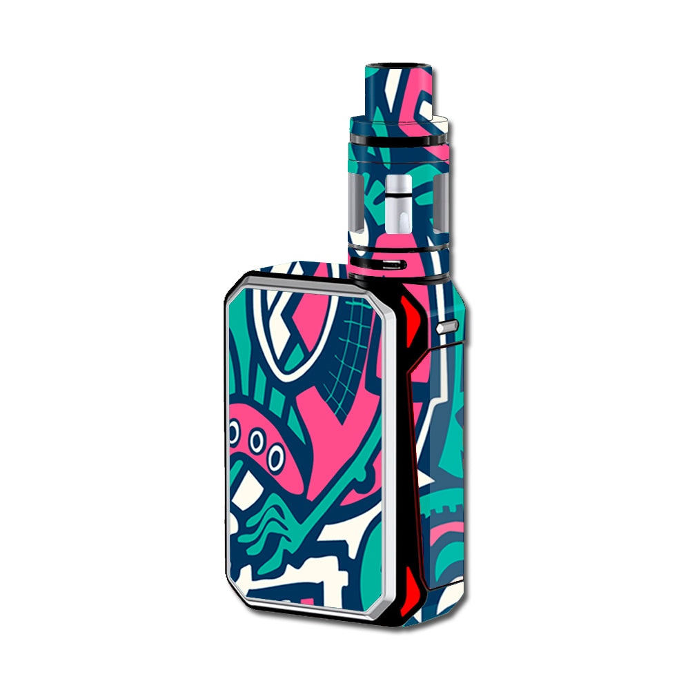  Green Gecko Abstract Pop Art Smok G-Priv Skin