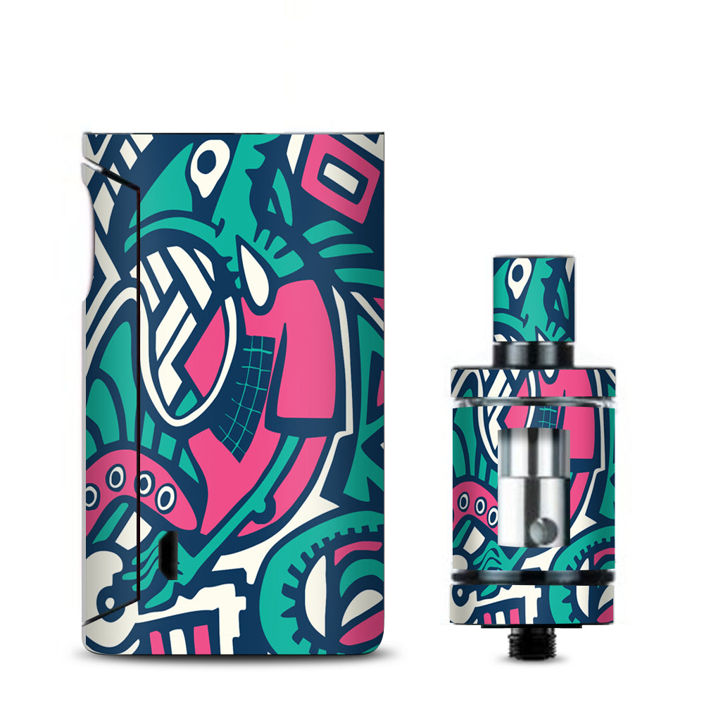  Green Gecko Abstract Pop Art Vaporesso Drizzle Fit Skin