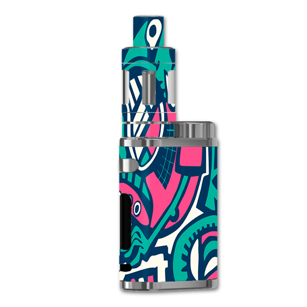  Green Gecko Abstract Pop Art eLeaf iStick Pico 75w Skin