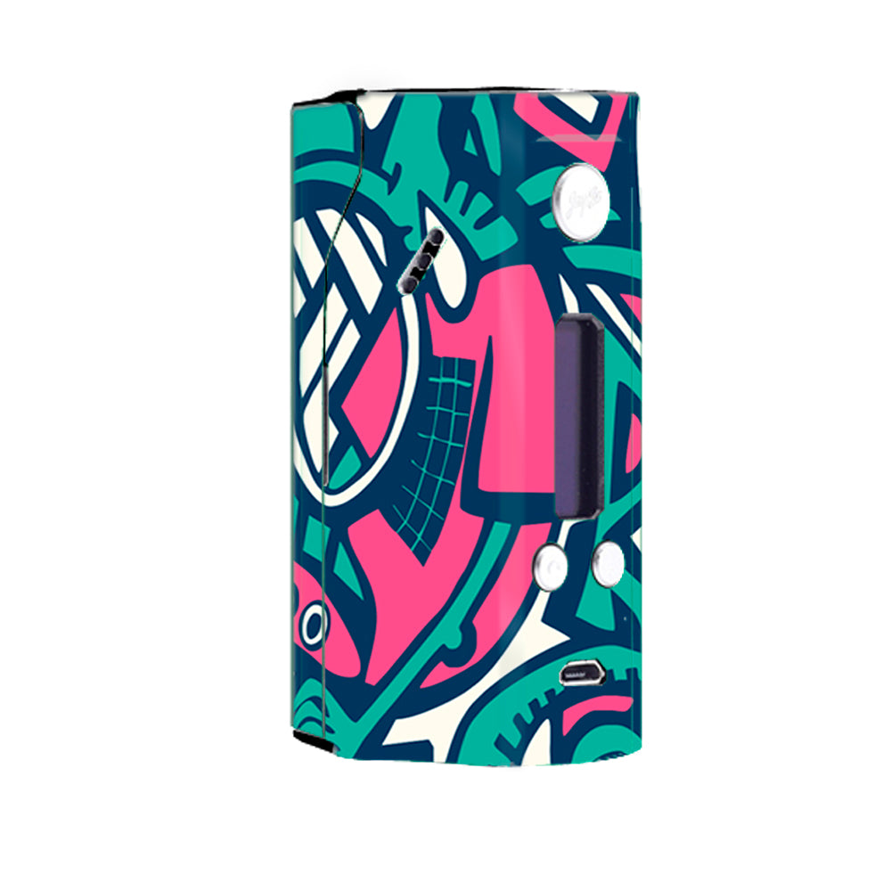  Green Gecko Abstract Pop Art Wismec Reuleaux RX200 Skin